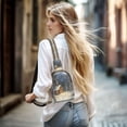 thumbnail image 7 of Stylish Leather Crossbody Bag 8.46x5.9x2.16In Easy To Carry Multi-Purpose Travel Hiking Shopping Fashion Bag Snowy Night, 7 of 7