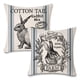 thumbnail image 1 of Faromily Fundas de almohada vintage de conejito de granja, estilo retro, para alimentación de conejos de granja, decoración del hogar, funda de cojín de 18.0 x 18.0 in, juego de 2 (conejo vintage), 1 of 1
