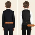 thumbnail image 4 of Boys' Formal Suit Set, with Suspenders, Double Vents, Adjustable Waist, 4 of 9