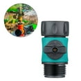 thumbnail image 6 of 4Pcs Garden Hose Connect Water Hose Turn Off Valve Garden Hose Connector Water Hose Connector with Shutoff Valve Set Fit for All Types of Garden Hoses Standard 3/4 Inch Thread, 6 of 9