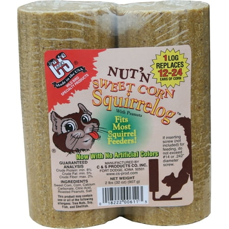 - C And S Products Co Inc P-Nut'n Sweet Corn Squirrelog Refill 32 Ounce/2 Pack