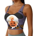 thumbnail image 2 of Daiia Halloween Gnomes Printed Women's Sports Bra, Breathable Activewear Bra with U-Back Design and Removable Pads, Comfortable and Supportive for Yoga, Workout-XX-Large, 2 of 8