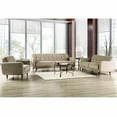 thumbnail image 2 of Furniture of America Kaity Mid-Century Modern Fabric Tufted Loveseat in Beige, 2 of 6