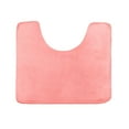 thumbnail image 1 of Clara Clark Bath Mat Bathroom Rug - Absorbent Memory Foam Bath Rugs - Non-Slip, Thick, Cozy Velvet Feel Microfiber Bathrug, Plush Shower, Toilet- Floor Bathmats Carpet - Pink - Contour Size 24"x20", 1 of 5