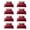 Burgundy, variant on Moonlight20015 Pack of 8 Floral Bedspread Set, Microfiber Lightweight Quilt Coverlet, Peach King