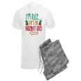 thumbnail image 1 of CafePress - Im Nice She's Naughty Elf Hat Pajamas - Men's Light Pajamas, 1 of 1