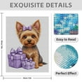 thumbnail image 3 of Diamond Art Kit for Adults, Yorkshire Terrier With Purple Gifts Diamond Painting for Adults Beginners, 5D DIY Diamond Art Painting Kits, Colorful Diamond Painting Craft for Home Decor 12x16, 3 of 7