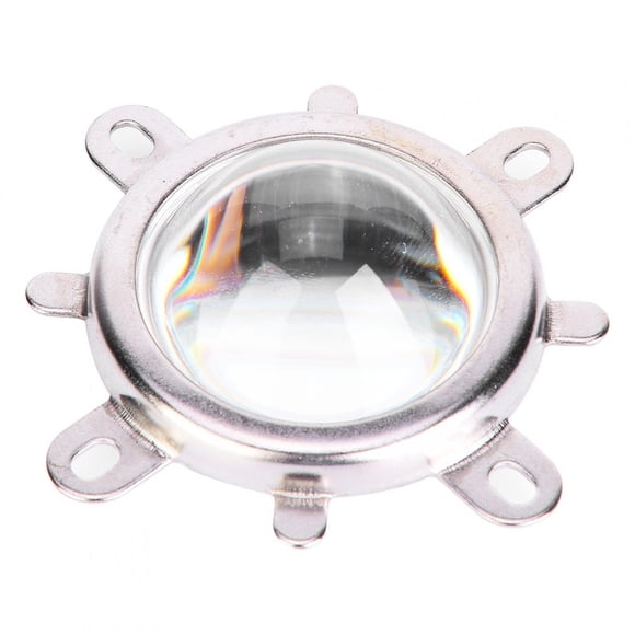 Lente de vidrio óptico de 44 mm, reflector de 50 mm, copa colimadora, soporte fijo para luz LED de 20-100 W (60°)
