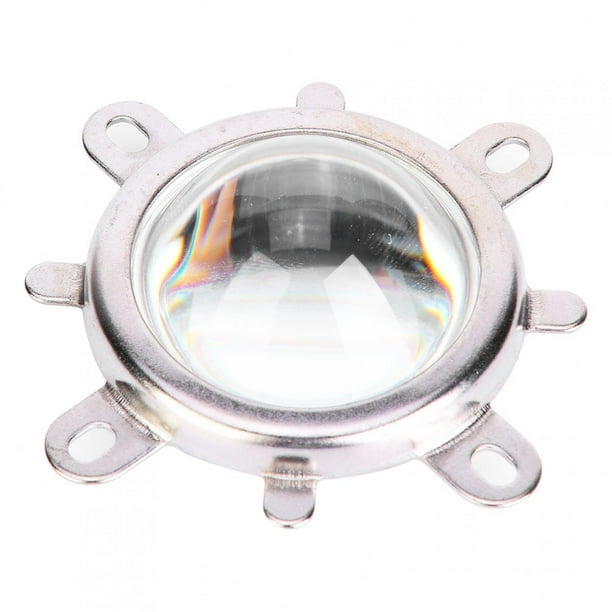 Lente de vidrio óptico de 44 mm, reflector de 50 mm, copa colimadora, soporte fijo para luz LED de 20-100 W (60°)
