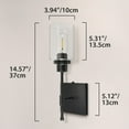 thumbnail image 4 of HYMELA Battery Operated Wall Sconce Light Fixtures with Glass Shade Wall Lamp for Bathroom Hallway Mirror,Bulb Included, 4 of 9