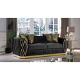 Cavalli Upholstery Diamond Pattern Sofa Made with Wood in Gold accent ...