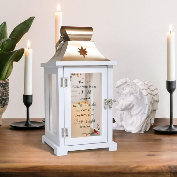 Thoughtful Bereavement Gift Memorial  | Double-Sided Comforting Sayings | Built-In LED Candle | Larger Size for Sympathy and Remembrance