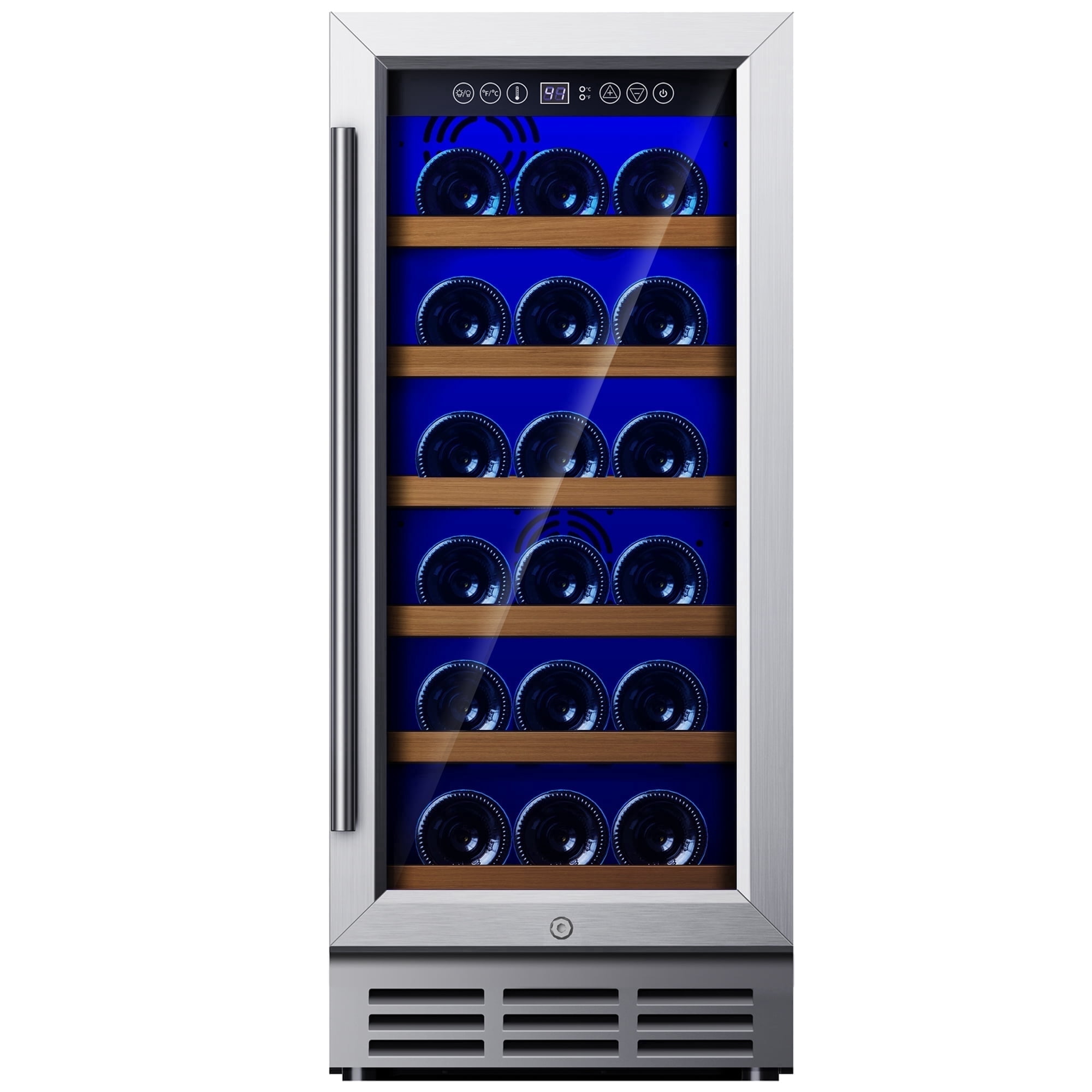 Arctic King Premium Wine Cooler, 34-Bottle Capacity, LED Display
