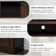 thumbnail image 4 of EDYO LIVING Farmhouse TV Stand for 65 Inch TV, Wood TV Stand with Sliding Barn Door, Entertainment Center with Storage Cabinet, Rustic Media Console for Living Room Bedroom, Espresso, 4 of 7