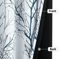 thumbnail image 5 of Decoultimatex Blue White Branch Blackout Curtains for Bedroom Triple Weave Energy Saving Full Blackout Window Curtains for All Seasons, 52"x96"x2, 5 of 6