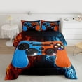 thumbnail image 2 of Homewish Abstract Gamer Bedding Comforter Set 2pcs for Teens Boys Girls,Video Game Twin Comforter Sets Microfiber,Abstract Gradient Blue Orange Breathable Bedding Set,Breathable Home Decor, 2 of 8