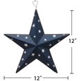 thumbnail image 7 of Patriotic Metal Barn Star Wall Decor, 12 Hanging ry Rustic Metal Star for July 4th Decoration (Blue), 7 of 7