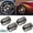 Silver, variant on Silver,4 Metal Chrome Tire/Wheel Air Pressure Stem Valve Caps for Car-Truck-Hot Rod,C02