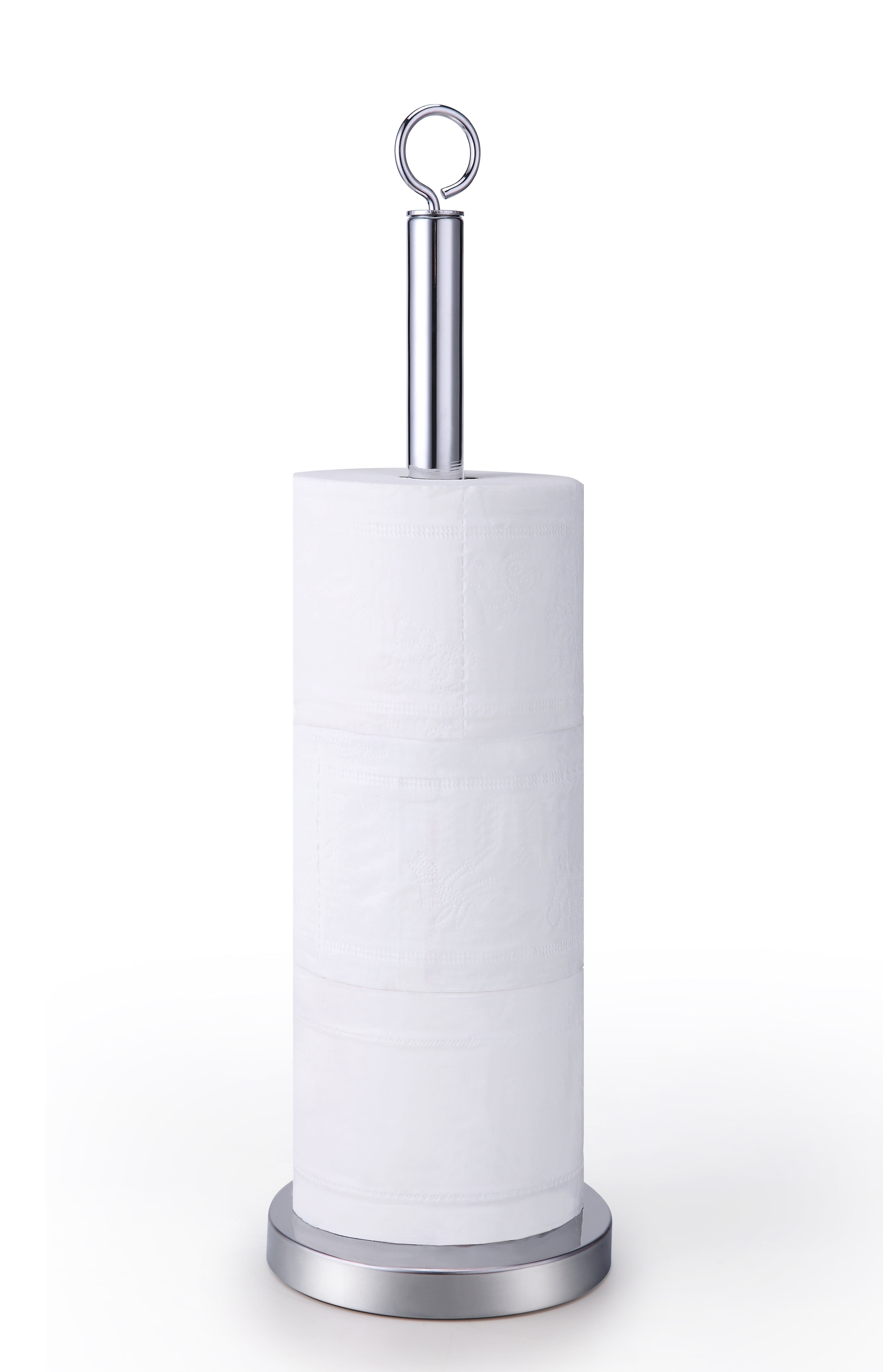 InterDesign Forma Free Standing Toilet Paper Holder Dispenser and Spare Roll Storage for Bathroom Bronze 27262 