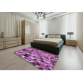 thumbnail image 5 of Ahgly Company Machine Washable Indoor Rectangle Transitional Violet Purple Area Rugs, 2' x 4', 5 of 7