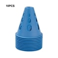 thumbnail image 3 of 10pcs roller skating pile flat flower Game Hollow Windproof pile training training props Obstacle thickened windproof skates barricade [blue], 3 of 9