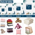thumbnail image 3 of Bolsas de Almacenamiento de Vacío, Bolsas al Vacio Ropa para Viaje Reutilizables, Bolsas de Compresión con Bomba Vacio Eléctrica y mano, Ahorro Espacio para Guardar Cobijas Edredones, 3 of 4
