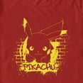 thumbnail image 2 of Men's Pokemon Pikachu Mural  Graphic Tee Red 3X Large, 2 of 3