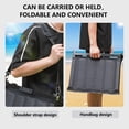 thumbnail image 4 of Portable Stadium Seat with Back Support, Folding Bleacher Chair with Cushion, Cup Holders, Storage Pockets & Shoulder Strap – Ideal for Sports Events, Camping & Picnics (Black), 4 of 8