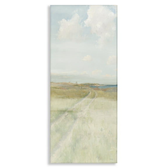 Stupell Industries Path To Beach Landscape Painting Gallery Wrapped Canvas Art Print Wall Art, 10 x 24