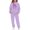 Light Purple, variant on Shadoumai Girls Halloween Outfits Casual Printed Long Sleeve Hoodie Pants Stretch Light Fabric Daily Lounging Clothes Kid Trendy Two Piece Outfit
