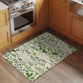 thumbnail image 2 of Green Leaves Entryway Rug 2'x3'&nbsp; Non Slip Front Door Mats, Elegant Pastoral Summer Botanical Rustic Entrance Rugs Indoor Outdoor Carpet, Washable Floor Mats Small Area Rug for Bedroom Kitchen, 2 of 8