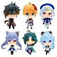 thumbnail image 2 of Aixlan-figura DE ACCIÓN DE 6 piezas, Genshin Impact, juego de Anime, Keqing, Amber, Klee, Mona, Figma Gong Bohan LED, 2 of 2