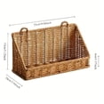 thumbnail image 5 of Plastic Wicker Hanging Basket Wall Mount Storage Baskets for Kitchen Organizing Fruit, Onion, Potato, Vegetable, Hanging Fruit Baskets for Kitchen Counter/Pantry/Cabinet 1PC, 5 of 7