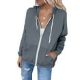 thumbnail image 5 of Gamivast Sun Protection Jackets for Women Full Zip Lightweight Hooded Sun Shirt Hiking Outdoor Long Sleeve Workout Sweatshirts with Pocket Running Wear, 5 of 6