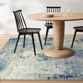 thumbnail image 5 of Moynesa 4'x6' Area Rug for Living Room Modern Abstract Soft Washable Rug Indoor Low Pile Accent Rug Stain Resistance Soft Carpet for Office Couch Entrance Kitchen,Blue, 5 of 7
