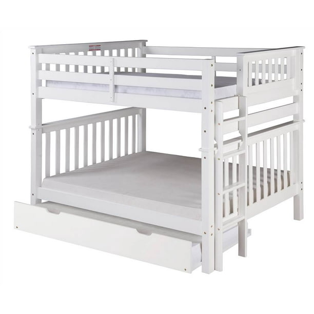Santa Fe Mission Tall Bunk Bed Full over Full Bed End Ladder with