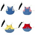 thumbnail image 4 of Small Pet Clothes Leash Set Hoodie Strap Jeans Guinea Pig Lop-eared Rabbit Hamster Leash Outdoor Red, 4 of 5