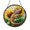 Acrylic 3.5 Inch, variant on Playful Lizard With Sunflower Illustration Stained Glass Style Window Hanging Suncatcher, Fun Reptile Decor Gift