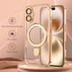 thumbnail image 2 of Funda para teléfono celular GUAGUA iPhone 16 6.1 pulgadas con soporte magnético dorado, 2 of 9