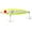 Cht Bk-Be/Org/Prl, variant on Mirrolure 83MR-CRCH She Dog Chrome/Chartreuse 4" Fishing Topwater Lure