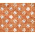thumbnail image 4 of oneOone Cotton Flex Orange Fabric Leaves & Geometric Sewing Craft Projects Fabric Prints By Yard 40 Inch Wide, 4 of 4