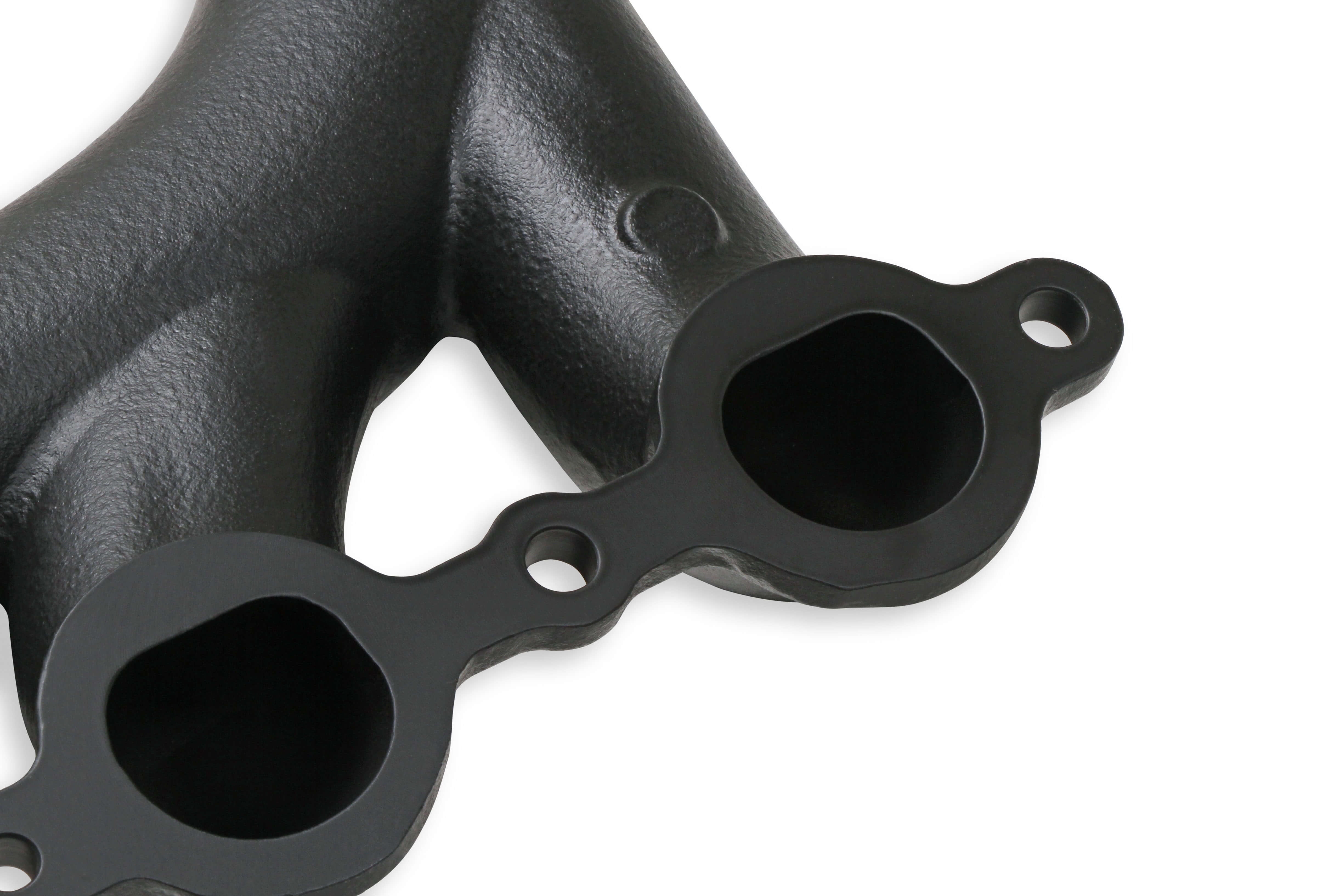 Super Shops LS Cast-Iron Exhaust Manifolds - Black Ceramic Coated - Pair