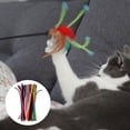 thumbnail image 2 of Miangastore 100pcs Pet Assorted Color Colorful Cat Wool Spring Playtings Toy DIY Supplies, 2 of 9