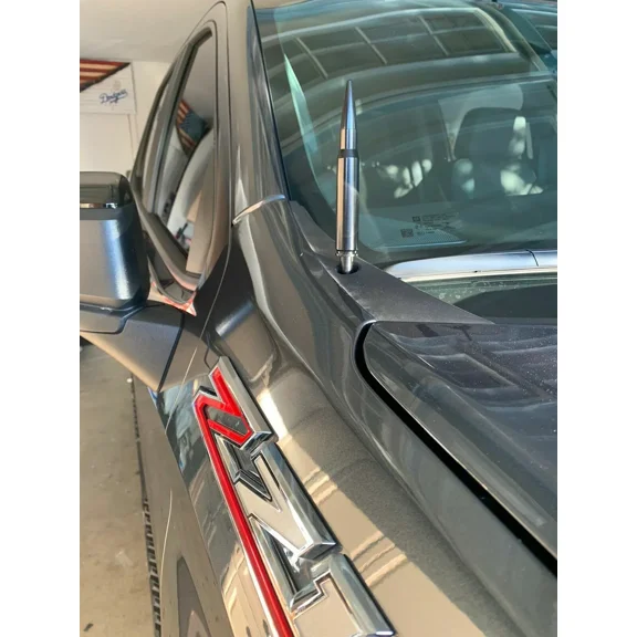 Bullet Style 0.5 Cal Black Antenna Mast Power for CHEVY SILVERADO 2006-2023 New