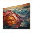 thumbnail image 2 of Designart "Chromatic Waterscapes Along the Coast I" Landscapes Print on Natural Pine Wood, 2 of 5
