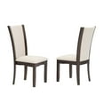 thumbnail image 1 of Tyler Chaise de salle à manger, ensemble de 2, Espresso/Beige, 1 of 2