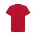 thumbnail image 2 of Yartina Kids Boys Girls Crewneck Short Sleeve Loose Casual Sports T-Shirt Athletic Running Undershirt Red 100, 2 of 7
