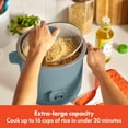 thumbnail image 2 of bella 16-Cup Electric Rice Cooker, Surf, 2 of 8