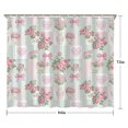 thumbnail image 5 of Pioneer Flower Floral Print Pattern Shower Curtain 84"x72", Bathroom Decorative Shower Curtain Set with 12 Hooks, Waterproof Washable, 5 of 6