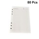 thumbnail image 2 of Papel de relleno de hojas sueltas A5 de 80 páginas, papel de repuesto para cuaderno de espiral de 6 agujeros para hombres y mujeres, 2 of 7